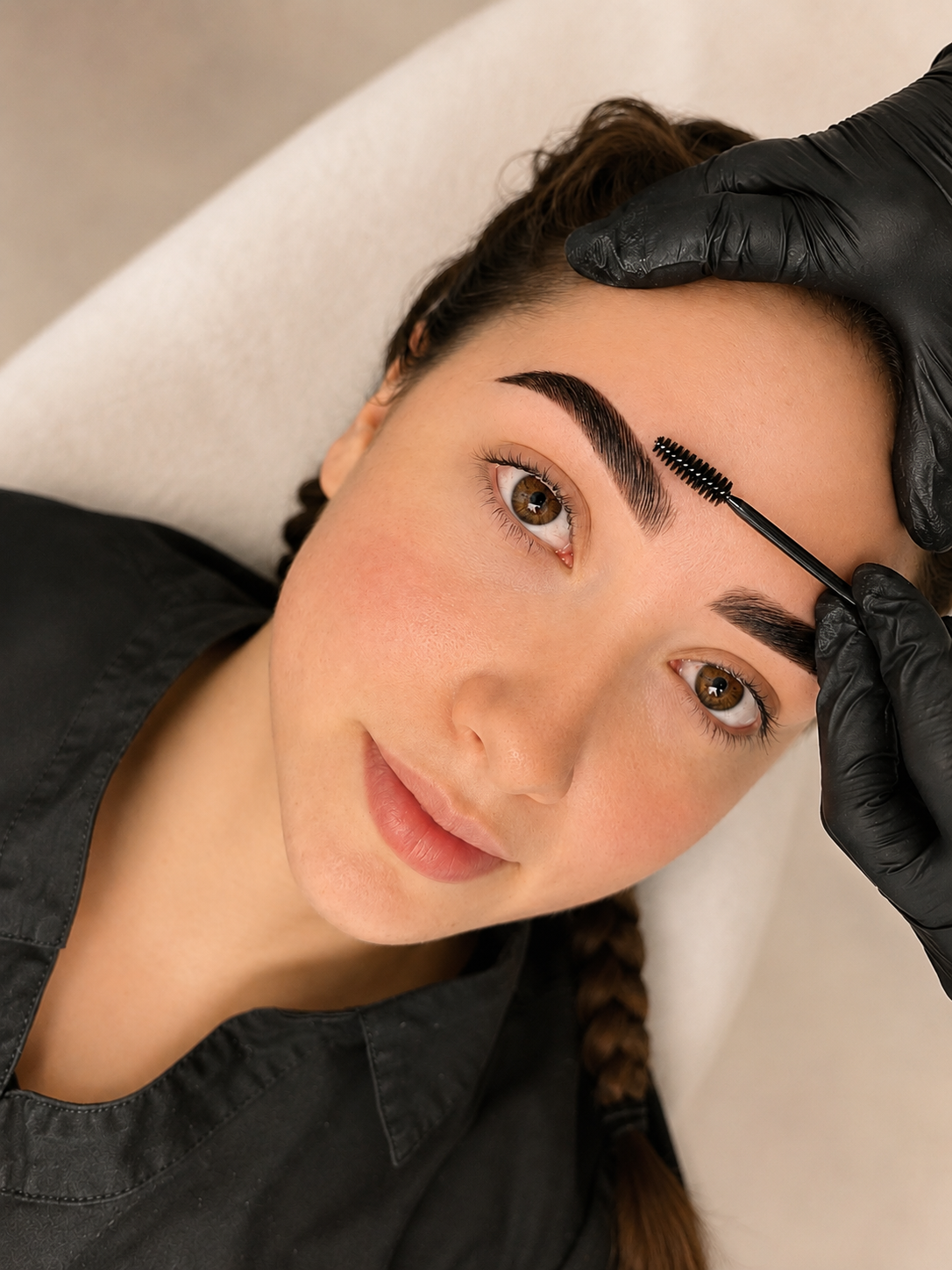 Brow styling with brushing and finishing — Victoria Beauty atelier.